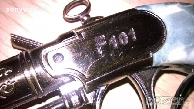 F-101 пистолет/запалка с седефена дръжка-18/10см-внос швеицария, снимка 12 - Антикварни и старинни предмети - 13744320