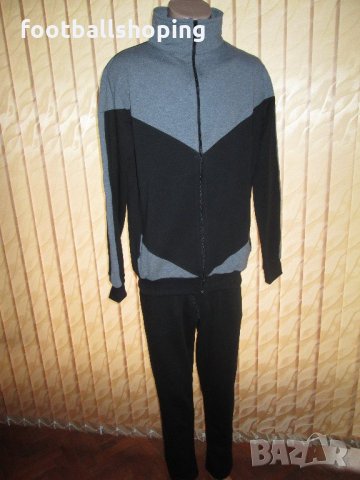 Памучни Мъжки анцузи - сиво с черно - 100% Българско производство, снимка 2 - Спортни дрехи, екипи - 21563219