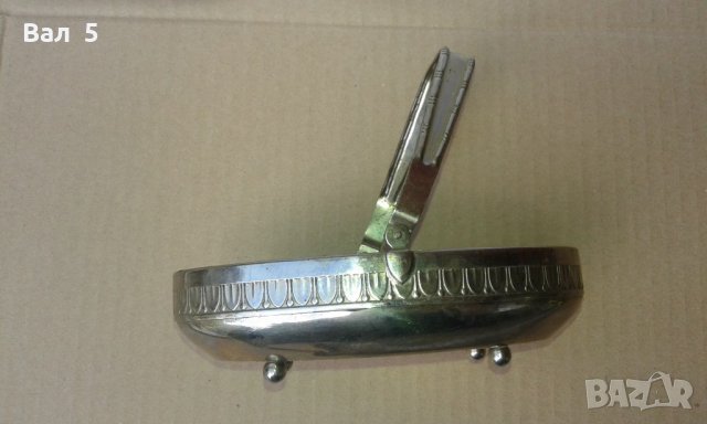 Стара метална , бронзова кошничка съд за ядки , бонбони, снимка 4 - Антикварни и старинни предмети - 21739363