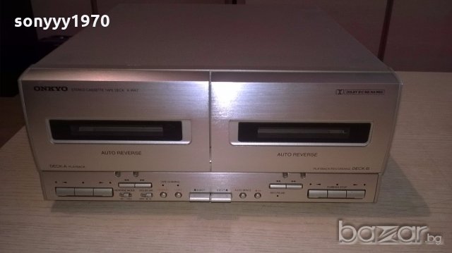 onkyo deck-made in japan-внос швеицария, снимка 18 - Ресийвъри, усилватели, смесителни пултове - 18297686
