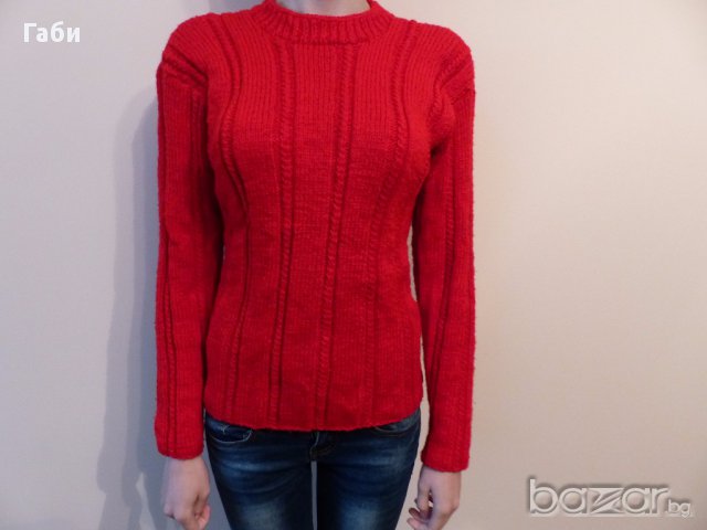 Ръчно плетена блуза, снимка 2 - Блузи с дълъг ръкав и пуловери - 15844687