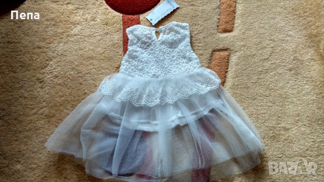 6-8 месеца чисто нова детска рокличка с бродерия за дете , снимка 7 - Бебешки рокли - 12165624