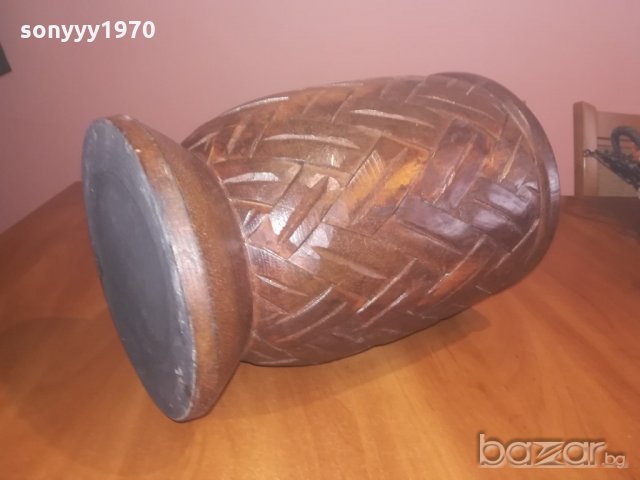 ретро колекция-голяма индонезииска ваза/купа-внос швеицария, снимка 3 - Антикварни и старинни предмети - 20938156