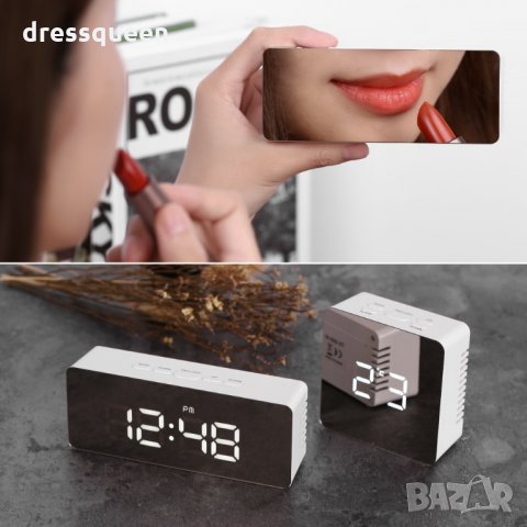 2214 Настолен огледален часовник, снимка 4 - Декорация за дома - 25072884