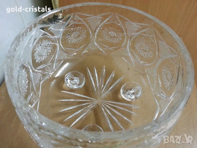  кристална купа фруктиера, снимка 2 - Антикварни и старинни предмети - 22286963
