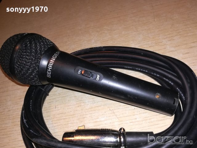 behringer profi microphone с кабел и държач-внос швеицария, снимка 11 - Микрофони - 20231890
