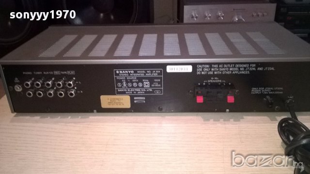 Sanyo-amplifier-made in japan-здрав-внос швеицария, снимка 6 - Ресийвъри, усилватели, смесителни пултове - 13891335
