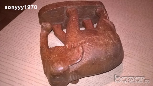 слон-16х16х7см-внос швеицария, снимка 6 - Антикварни и старинни предмети - 18456931