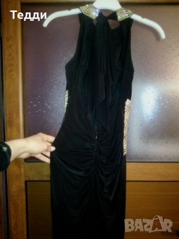 Бална/официална рокля в черно със златно размер С , снимка 8 - Рокли - 24684420