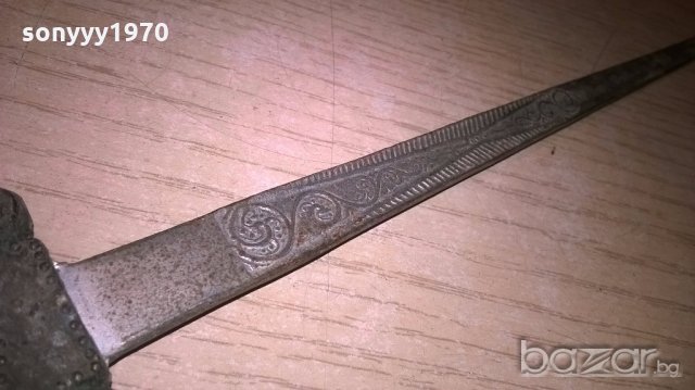 Ретро нож/кама/сабя-31х7см-метал-внос швеицария, снимка 4 - Колекции - 18605827