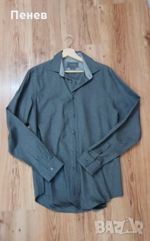 Zara man мъжка официална сива риза, снимка 2 - Ризи - 24141248