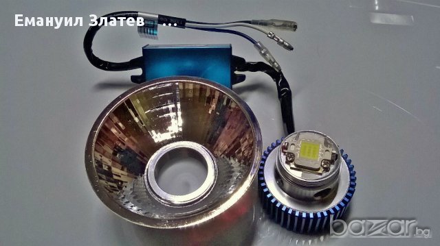 LED Фар за кола и мотор с два броя Cob LED къси и дълги светлини, снимка 8 - Аксесоари и консумативи - 8904193
