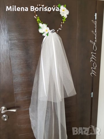 Сватбен венец за врата, снимка 3 - Декорация за дома - 24416309