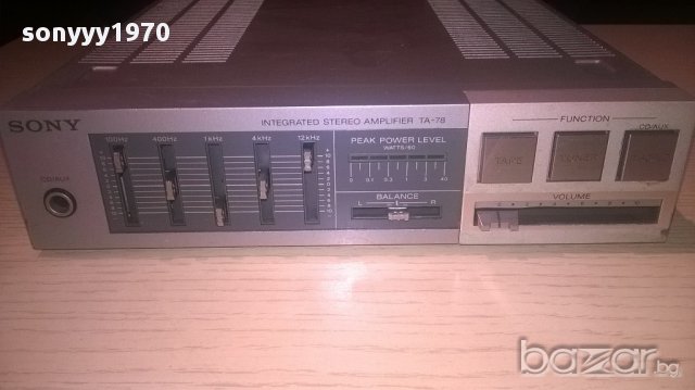 sony ta-78-stereo amplifier-made in japan-внос швеицария, снимка 4 - Ресийвъри, усилватели, смесителни пултове - 12442653