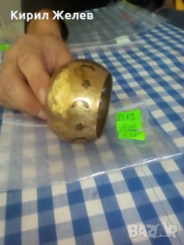 Бронзов свещтник-89, снимка 3 - Други ценни предмети - 23738188