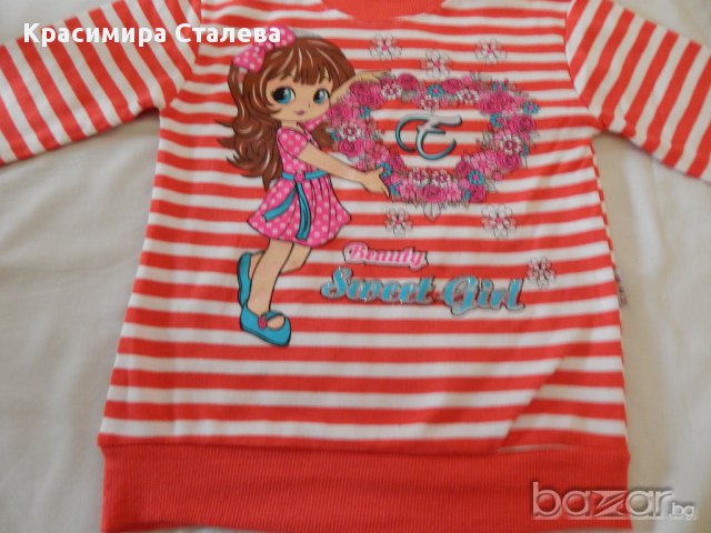 Блузка лека вата-4-5 год.- 100% памук - нова, снимка 5 - Детски Блузи и туники - 10072187