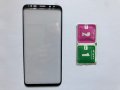 Обикновен 3D черен ЦЯЛ стъклен протектор за Samsung Galaxy S8 Plus G955, снимка 1