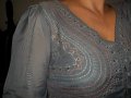 Сива риза-туника с бродерия №40, снимка 4