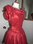 Бална рокля във викториански стил вишнев цвят, снимка 14