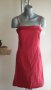 Дамска рокля памук тип бюстие червена *, снимка 1 - Рокли - 15378790