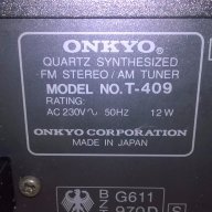 Onkyo t-409 stereo tuner-made in japan-внос швеицария, снимка 12 - Ресийвъри, усилватели, смесителни пултове - 15804349