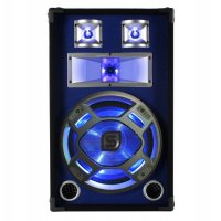 Чифт DJ-ски HiFi тонколони SKYTEC MKII - 600W, 8Ω, 12‘‘/30см бас, 3-лентови с вградена син LED, снимка 4 - Тонколони - 24527924