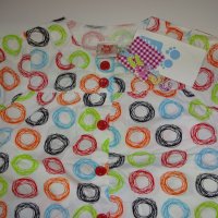 6год TUC TUC Риза, бяла, пъстри кръгове – 6А, снимка 2 - Детски Блузи и туники - 25690033