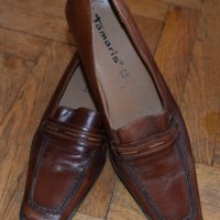 Tamaris ® дамски кожени обувки кафяви естествена кожа, снимка 2 - Дамски ежедневни обувки - 19742983
