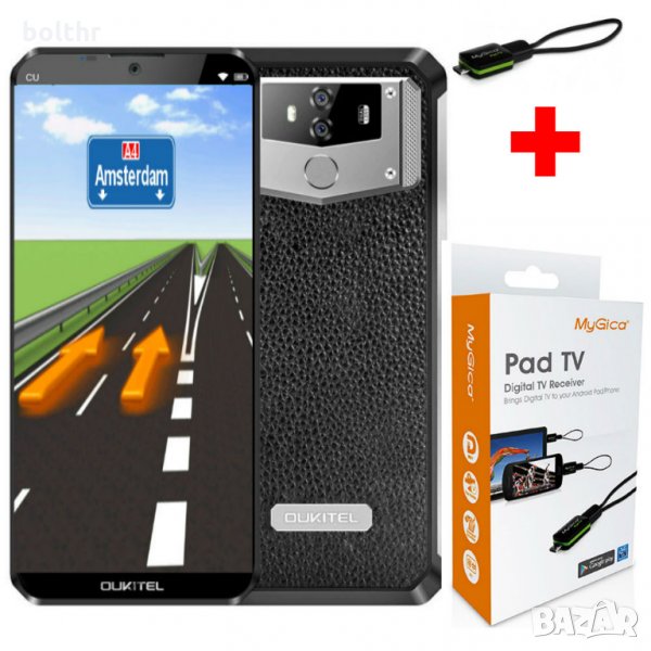 OUKITEL K12, 4G-LTE МОБИЛЕН ТЕЛЕФОН С НАВИГАЦИЯ И ТВ ТУНЕР, снимка 1