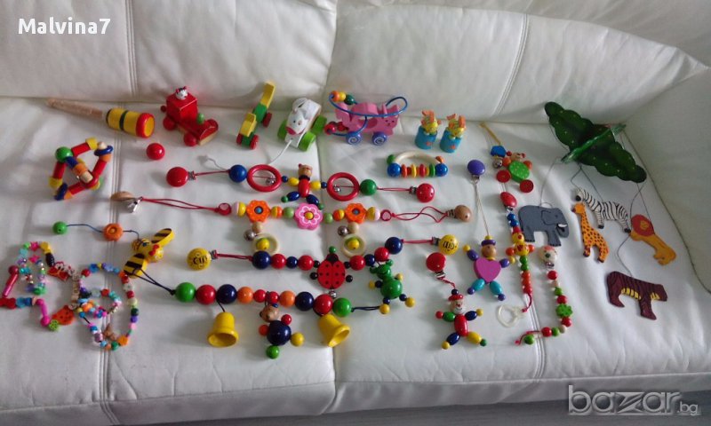 Дървени играчки и дрънкали, снимка 1