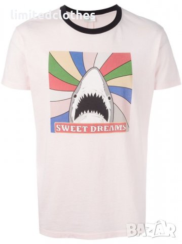 SAINT LAURENT SWEET DREAMS PINK SHARK Мъжка Тениска size S / M, снимка 1 - Тениски - 23557751