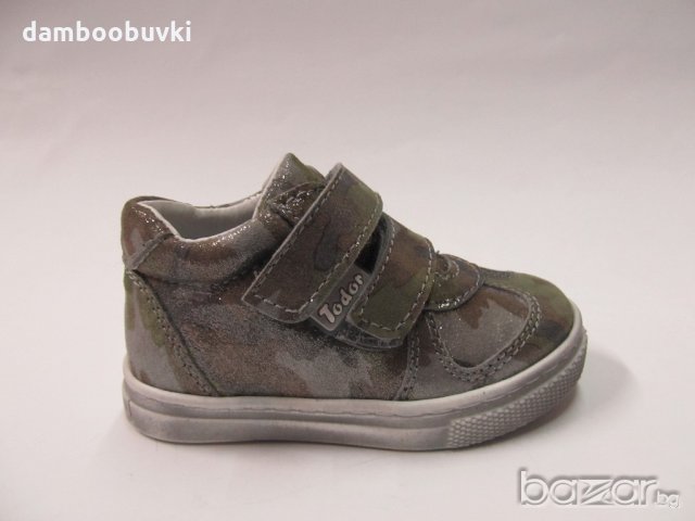 Детски ортопедични обувки от естествена кожа TODOR милитъри 20/30, снимка 2 - Детски маратонки - 20979407