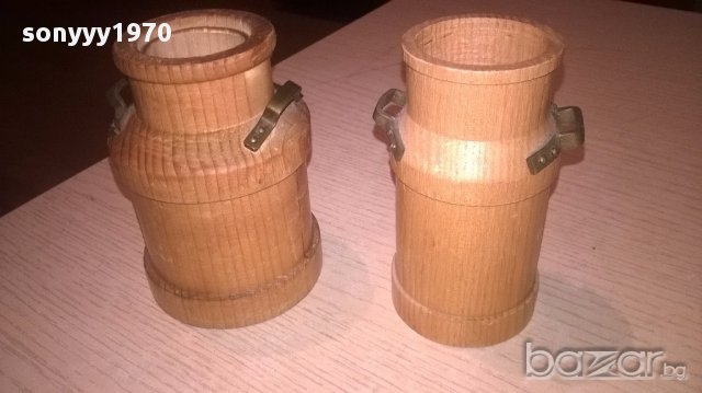 Ретро колекция-гюм 2бр-дърво/месинг-10/7/6см-внос швеицария, снимка 9 - Антикварни и старинни предмети - 17364113