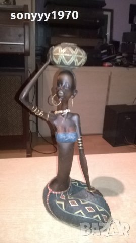 поръчана-афро дама-ретро колекция-40х18х12см-внос швеицария, снимка 5 - Колекции - 23743509