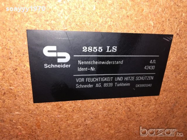 schneider 3 way hifi speakers-made in germany-внос швеицария, снимка 15 - Тонколони - 20250503