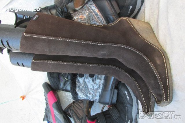 дамски ботуши BRONX® original, платформа, N- 40- 41, 100% естествен велур, GOGOMOTO.BAZAR.BG®, снимка 3 - Дамски ботуши - 20859742