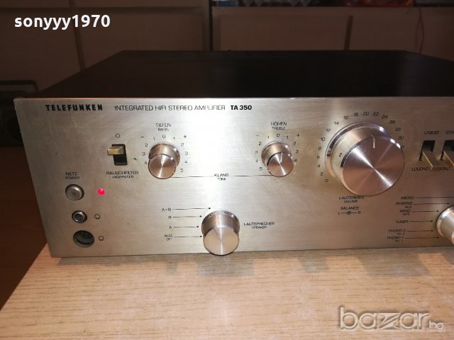 telefunken ta350 hifi amplifier-за ремонт-внос швеицария, снимка 2 - Ресийвъри, усилватели, смесителни пултове - 21305324