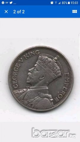 FIJI ONE SHILLING 1936, снимка 2 - Нумизматика и бонистика - 21260375