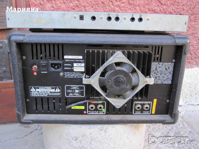 Продавам 6 канален усилвател Pa6 Crate Audio + дигитален ефект ехо, снимка 4 - Ресийвъри, усилватели, смесителни пултове - 15817073