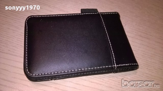 Кожен калъф с каклулатор-14х9см-внос швеицария, снимка 4 - Антикварни и старинни предмети - 17577881