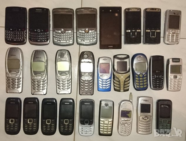 Стари GSM апарати, Зарядни за GSM, Слушалки, Кутии от телефони 