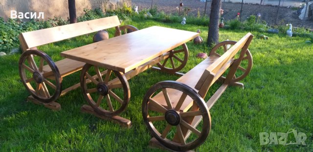 Маси и пейки баварски, снимка 4 - Градински мебели, декорация  - 24549716