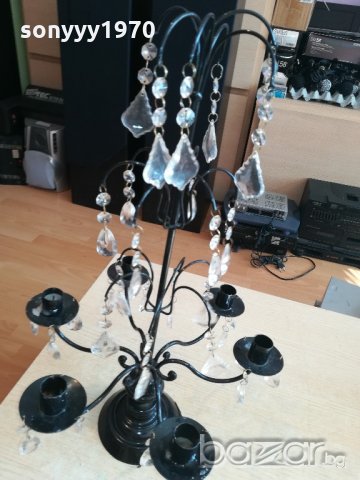 немски свещник с висулки-метален-55х35см-внос швеицария, снимка 12 - Антикварни и старинни предмети - 20892036