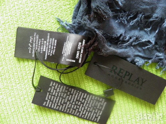 Replay оригинален нов шал, снимка 4 - Шапки - 22285725