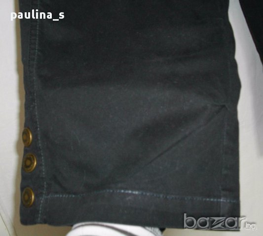 Черни дънки с велурен ефект” Jasmin”-design, снимка 4 - Къси панталони и бермуди - 15228629