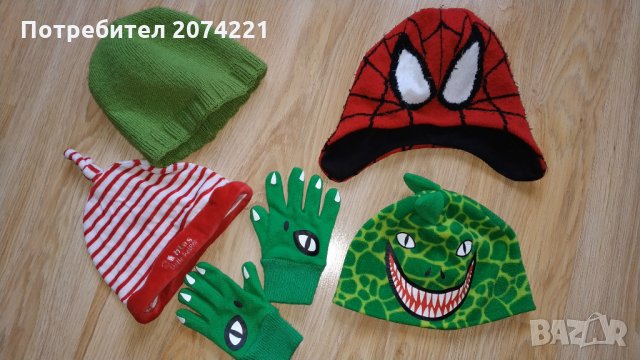 Зимни шапки- Динозавър, снимка 2 - Шапки, шалове и ръкавици - 24237040