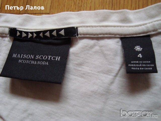 Намалена Maison Scotch - Scotch&Soda блузка с къс ръкав дамска, снимка 5 - Тениски - 17840614