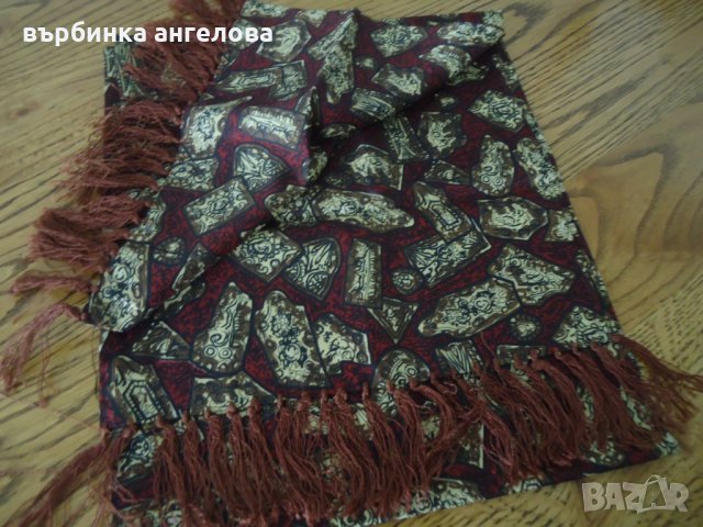 Копринен шал Sammy, снимка 3 - Шапки - 22595689