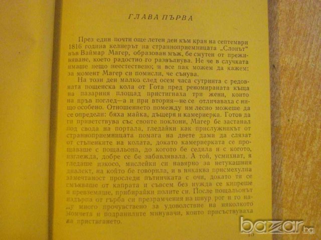 Книга "Лоте във Ваймар - Томас Ман" - 382 стр., снимка 4 - Художествена литература - 8130872