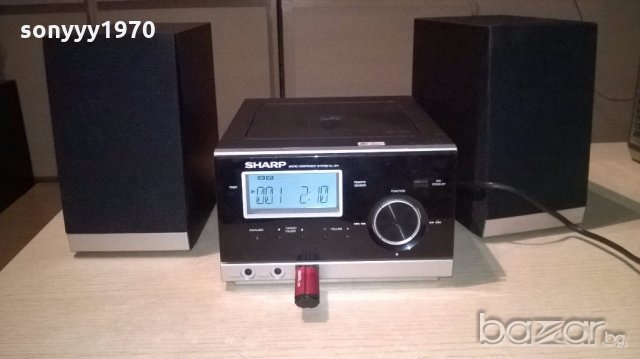 sharp usb/cd/tuner/ampli/aux+колони-внос швеицария, снимка 3 - Ресийвъри, усилватели, смесителни пултове - 18410763